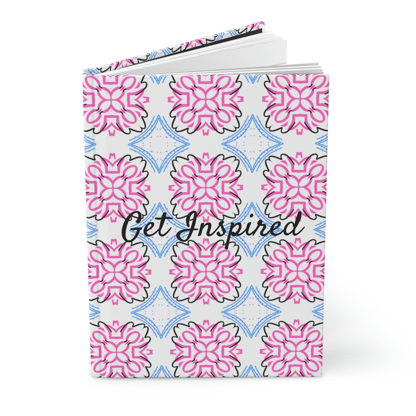 "Get Inspired" Mash Up Art Design 6" x 9" 150 Page (75 sheets) Hardcover Journal