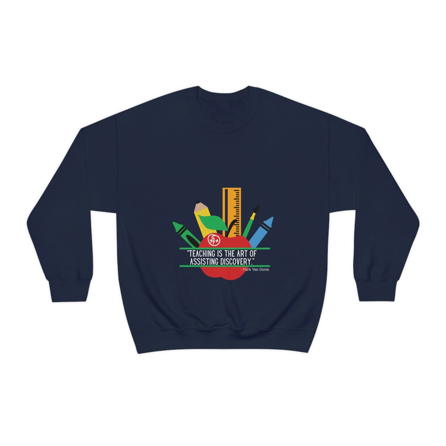 Teaching is the Art of Assisting Discovery Unisex Heavy Blend™ Crewneck Sweatshirt