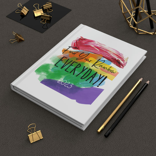 Fin Your Rainbow 6" x 9" 150 Page (75 sheets of white lined paper) Hardcover Matte Journal