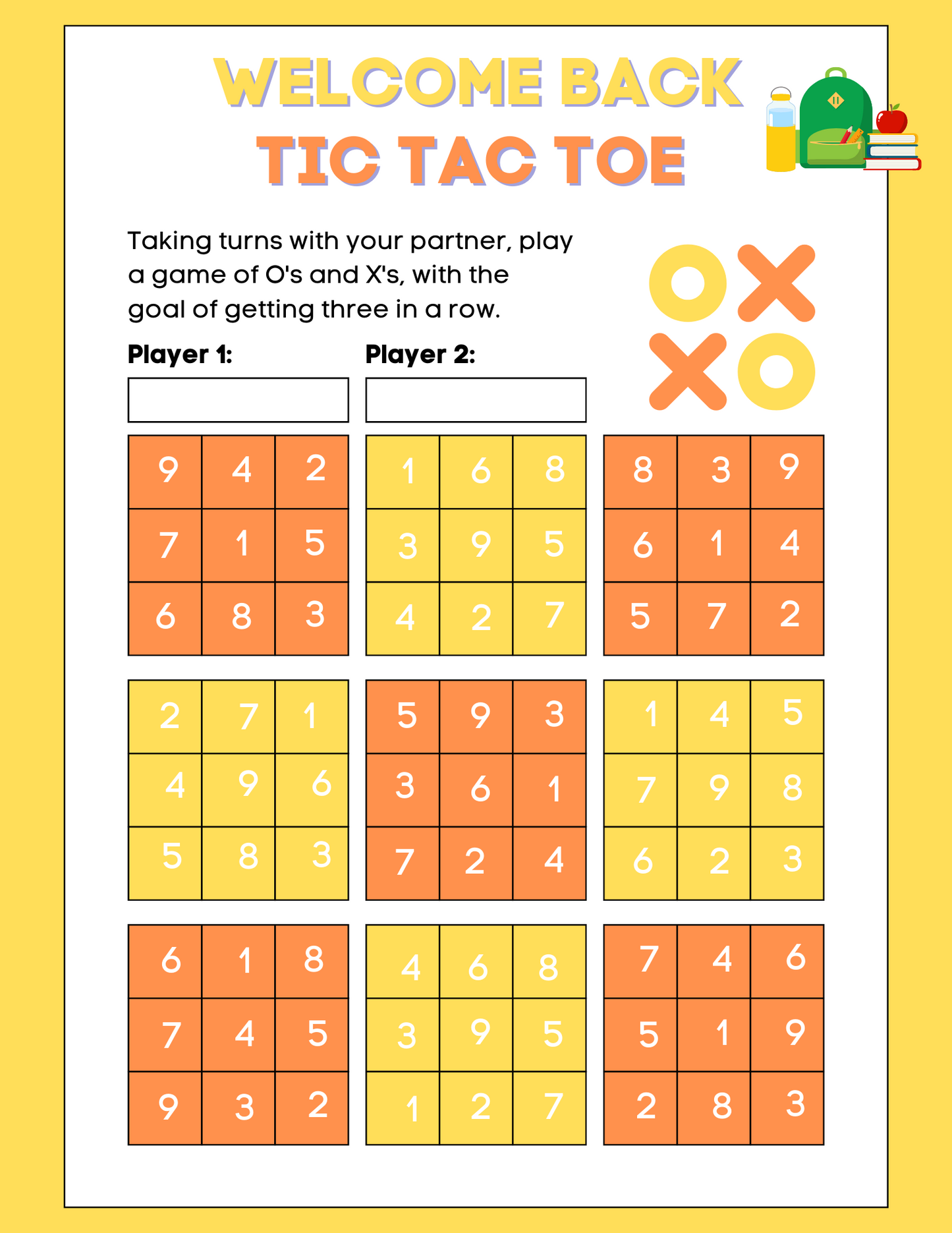 Math Tic Tac Toe Mega Pack: Downloadable and Printable Games for Fun and Engaging Math Practice