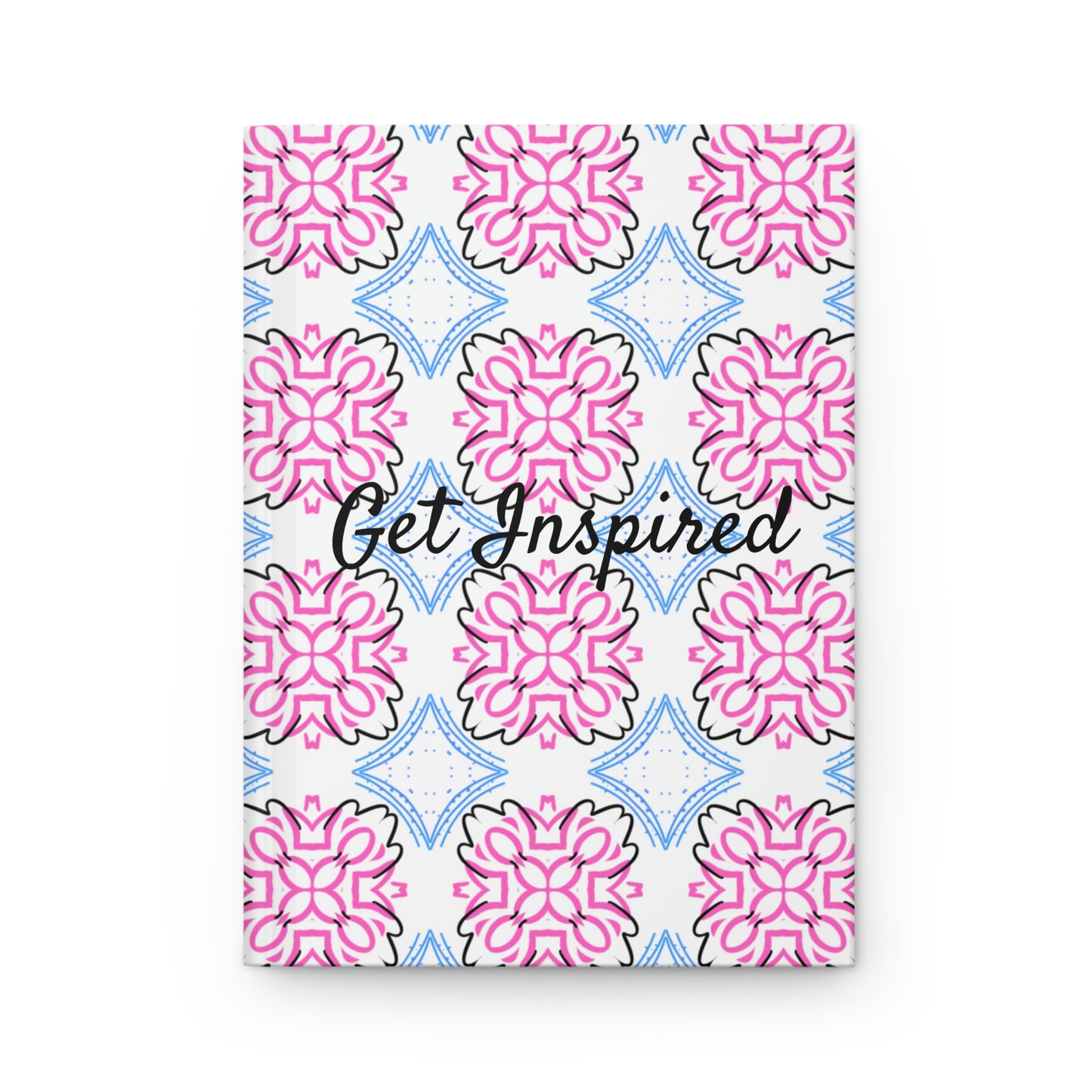 "Get Inspired" Mash Up Art Design 6" x 9" 150 Page (75 sheets) Hardcover Journal