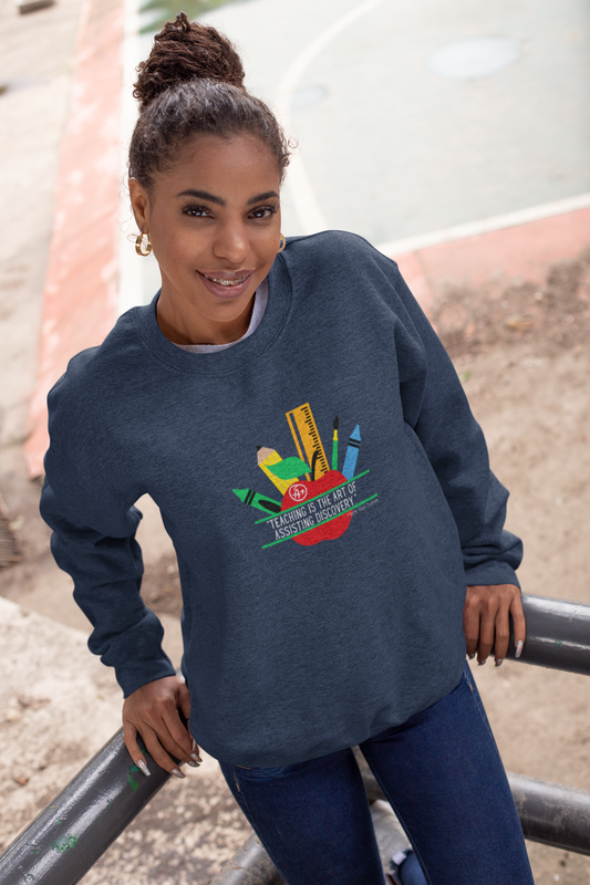 Teaching is the Art of Assisting Discovery Unisex Heavy Blend™ Crewneck Sweatshirt