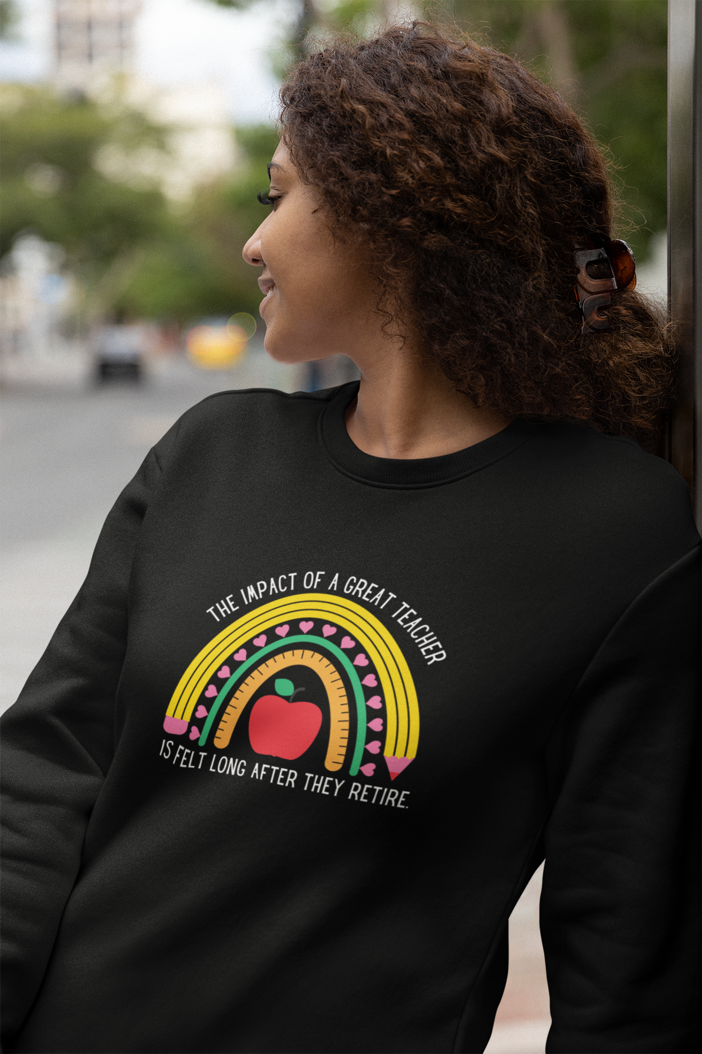 The Impact of Teachers Felt Even After They Retire Unisex Heavy Blend™ Crewneck Sweatshirt