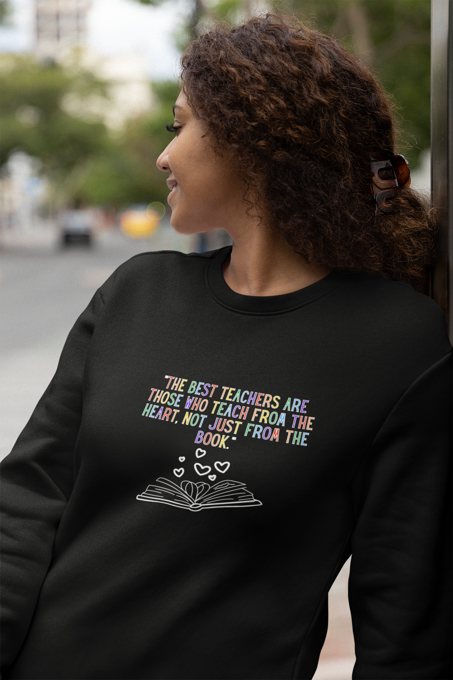 "The Best Teachers Teach from the Heart Not Just the Book" Unisex Heavy Blend™ Crewneck Sweatshirt